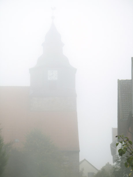 Kirche im Nebel . church in the fog